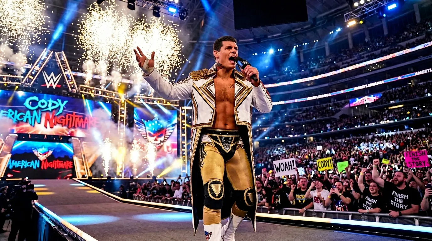 Cody Rhodes annonce le match de WrestleMania qui l'enthousiasme