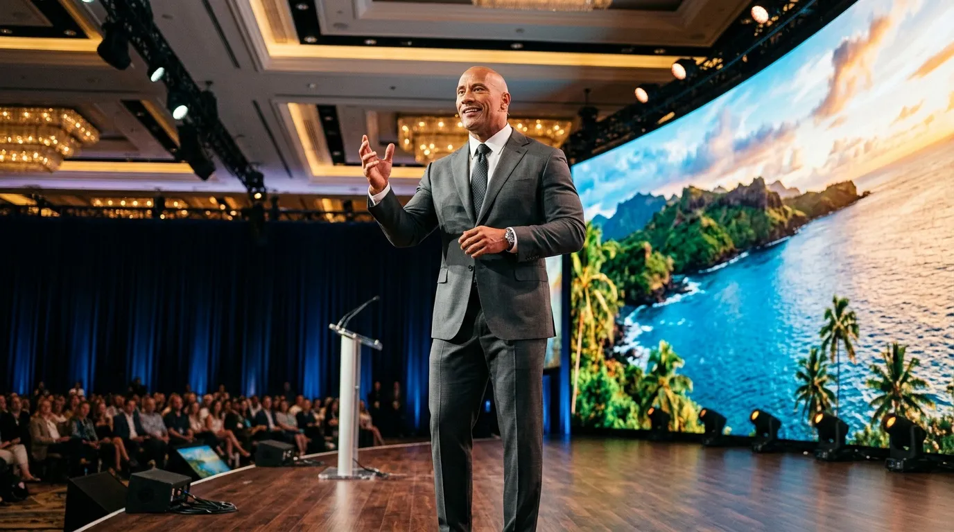 Dwayne Johnson sur la vraie masculinité et les images de Moana CinemaCon