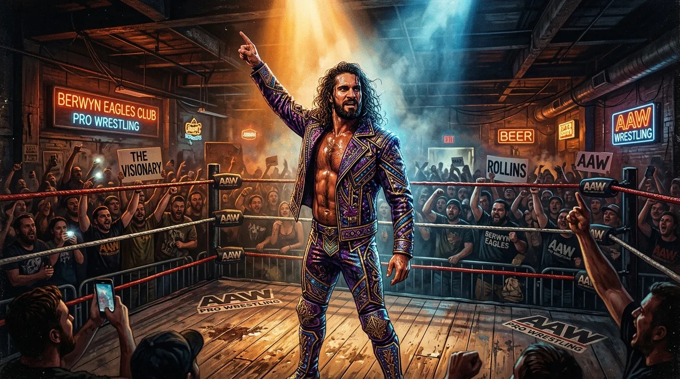 Seth Rollins à la dernière soirée du Berwyn Eagles Club