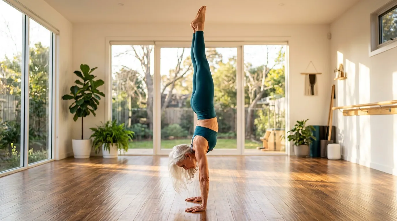 À 77 ans, je fais des équilibres sur les mains comme une acrobate