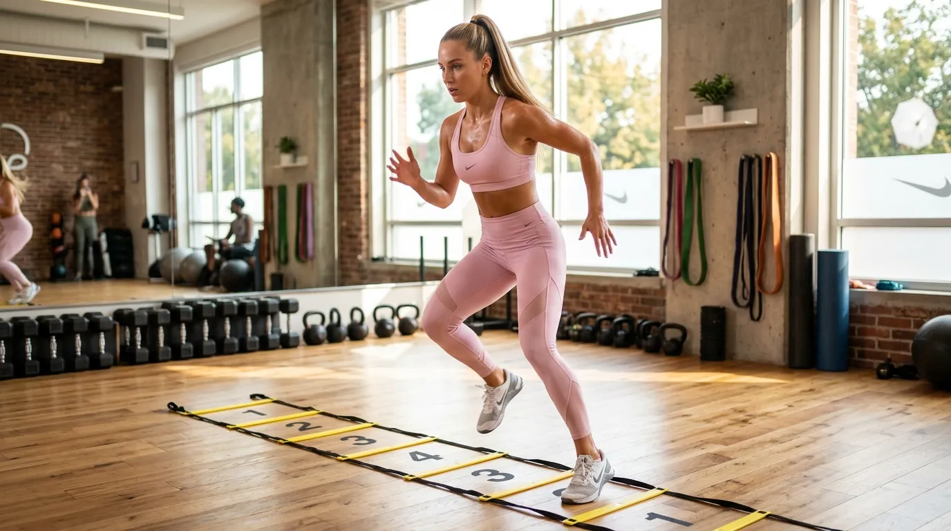 Ladder workouts : la méthode fitness d'Hilary Duff pour la force