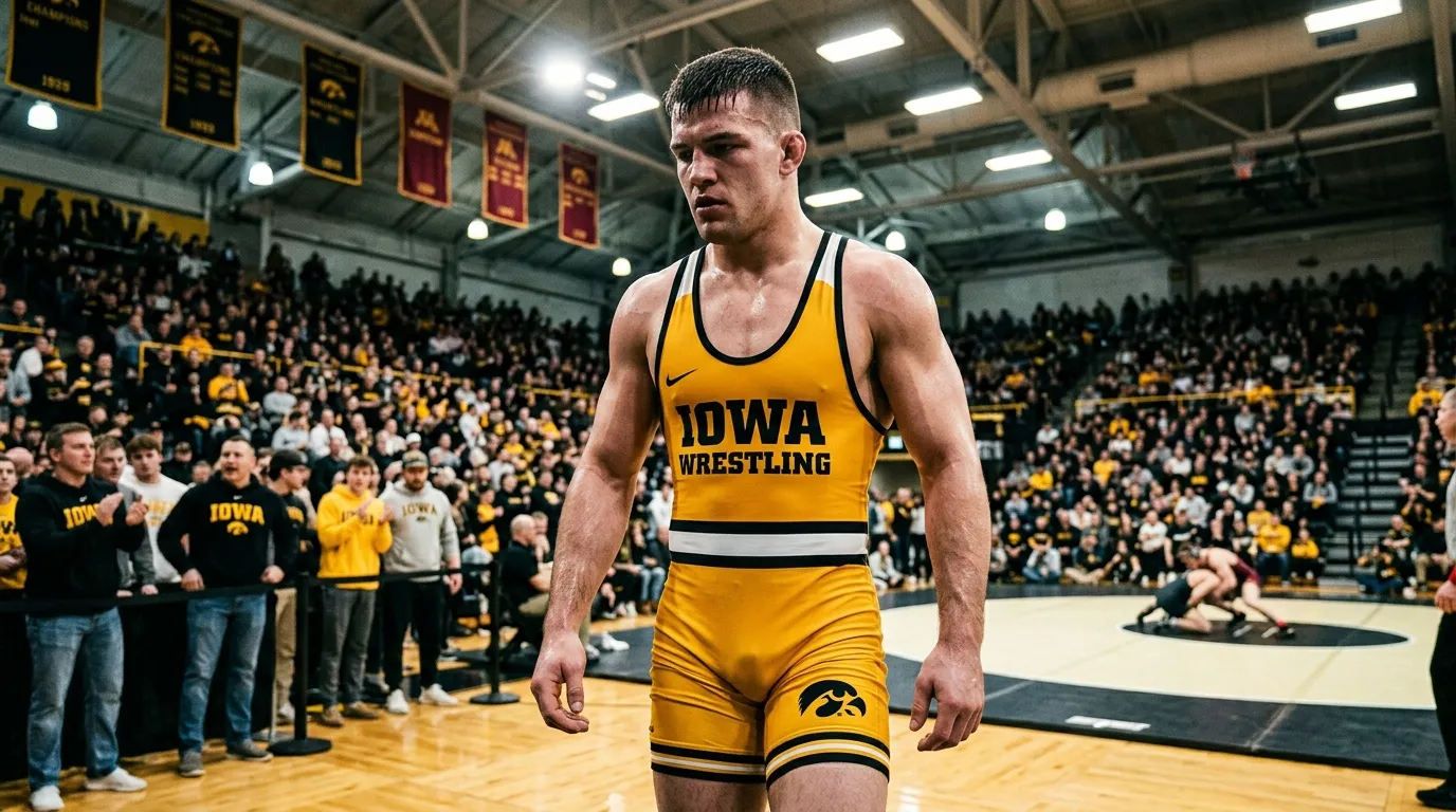 Champion de lutte d'Iowa réagit à Sorsby