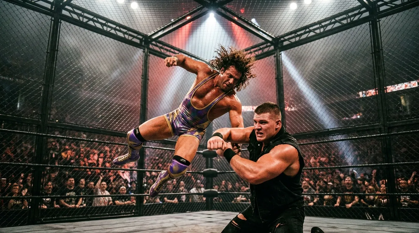 Seth Rollins vs Bron Breakker : cage d'acier