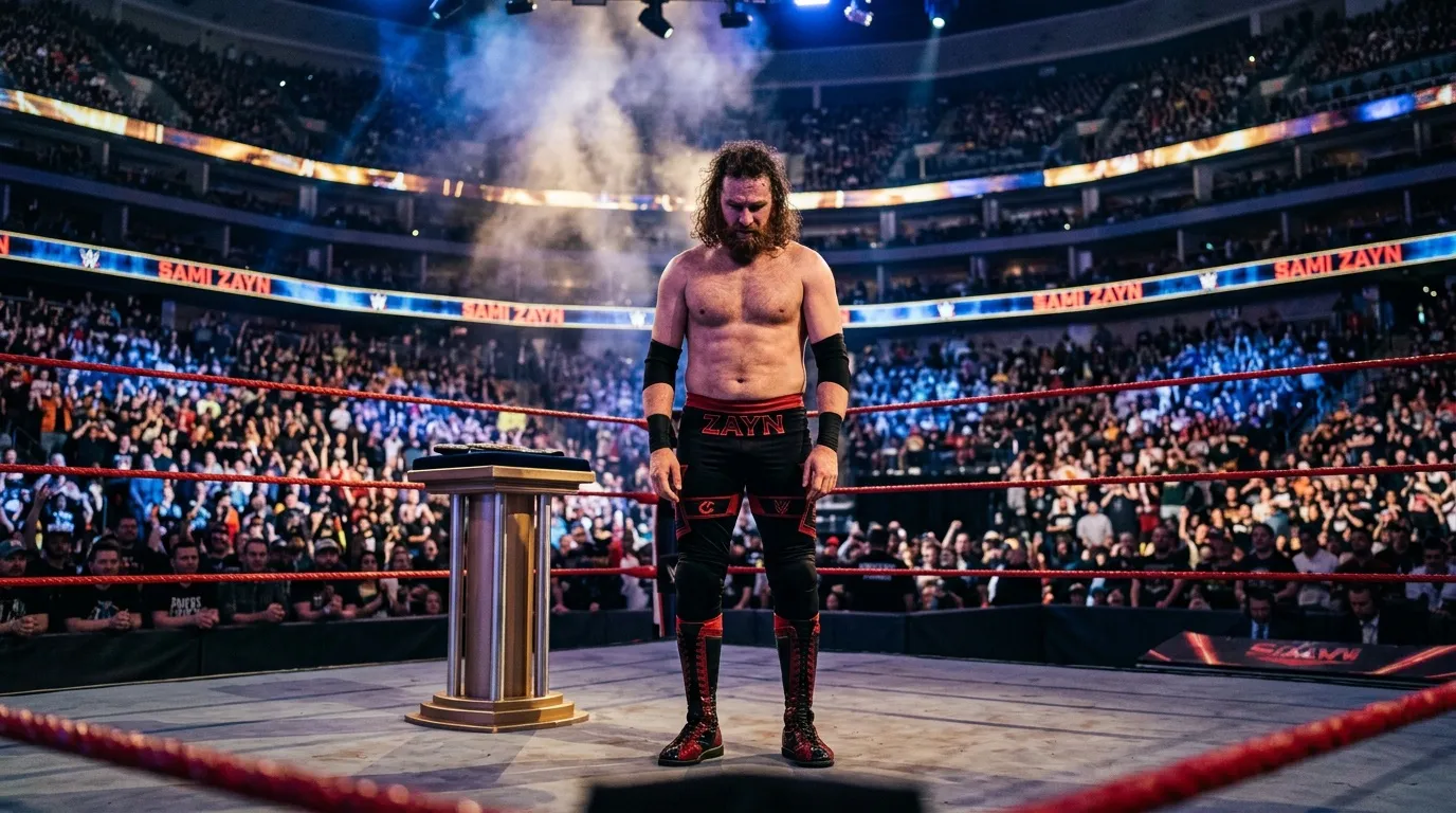 Sami Zayn n'est pas champion mondial selon WWE
