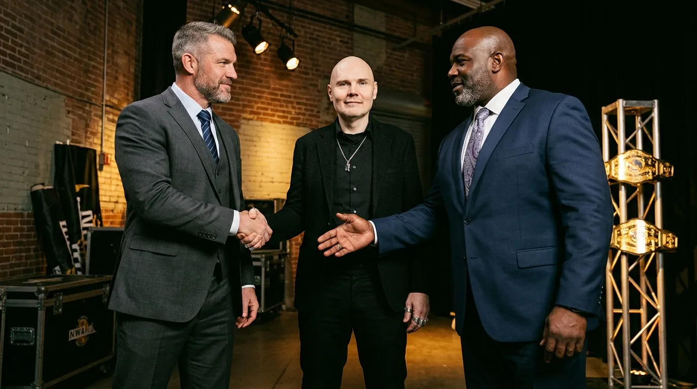 Billy Corgan NWA : le respect de Triple H et Khan