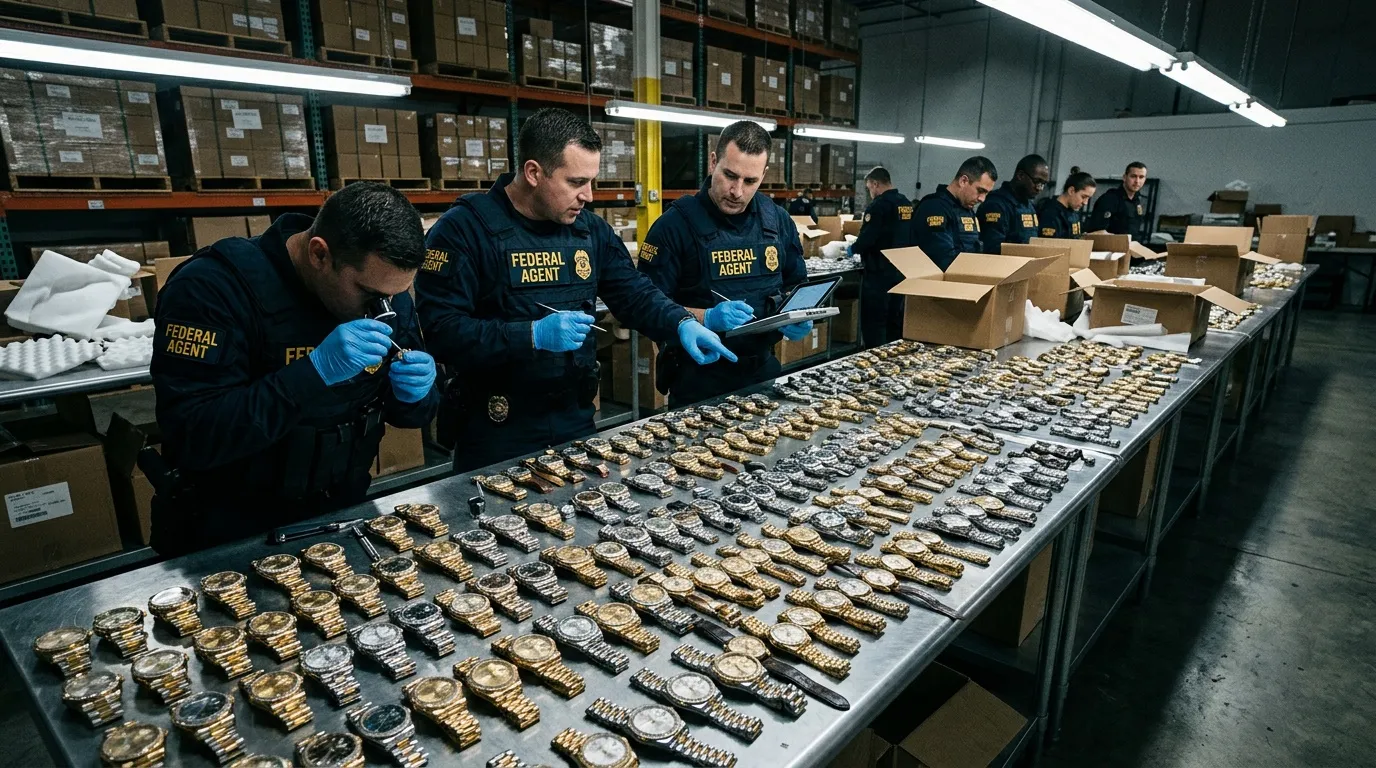 Montres contrefaites : 28 millions saisis à Louisville