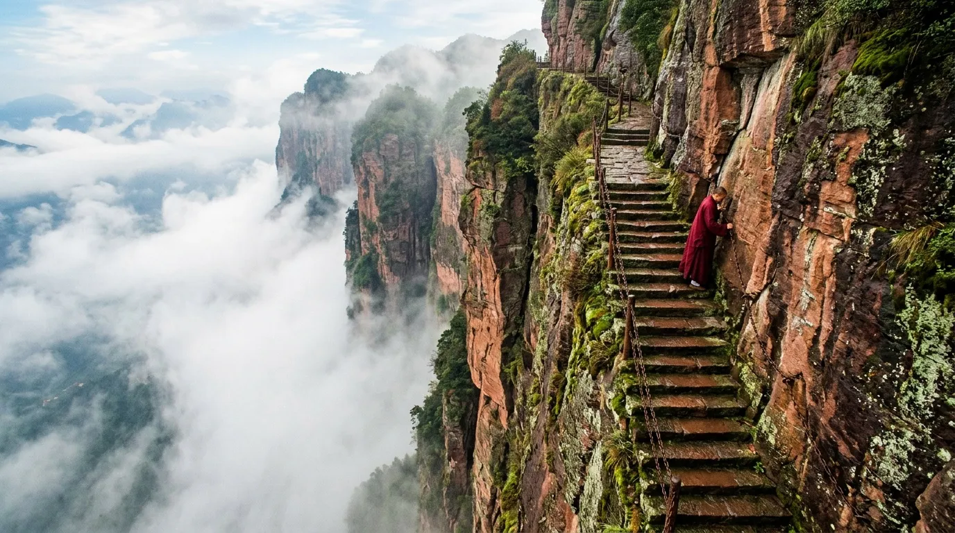 Escalier Fuxi : le vertige du vide en Chine