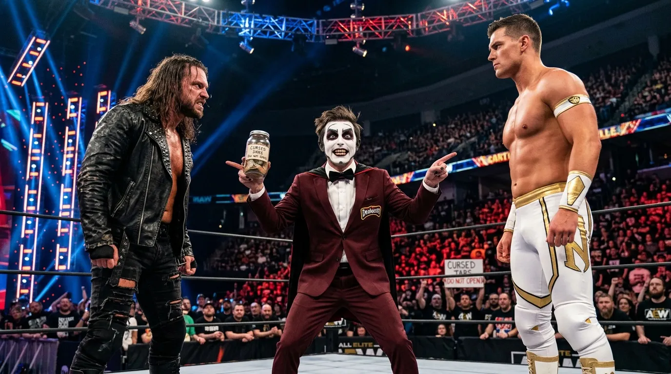 Danhausen arbitre entre CM Punk et Cody Rhodes