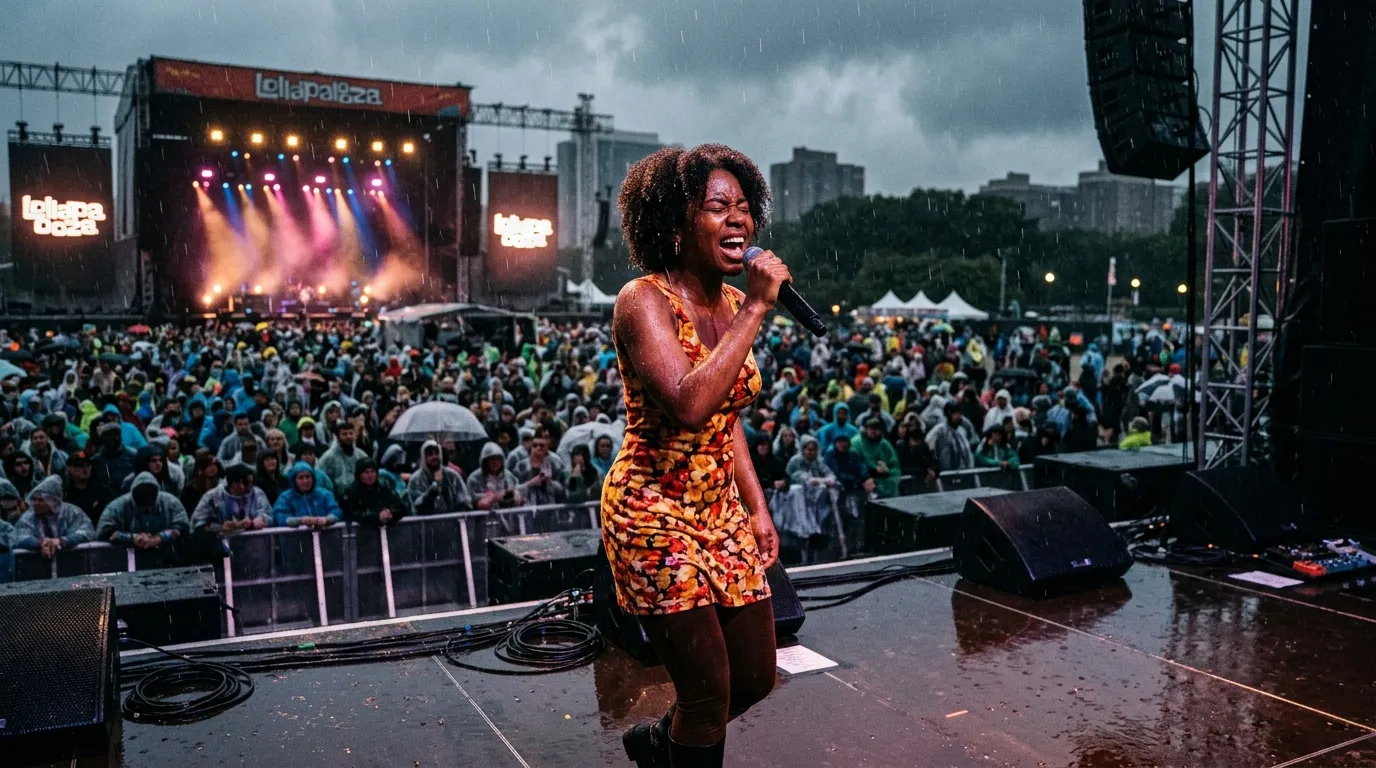 Lollapalooza jour 3 : Olivia Dean sous la pluie