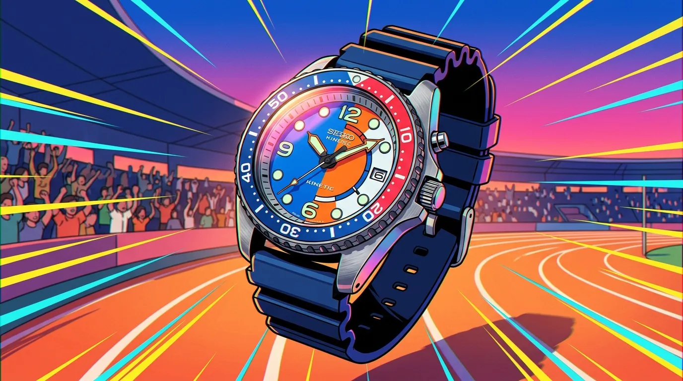 Seiko anime montre : collaboration sport rétro '90s