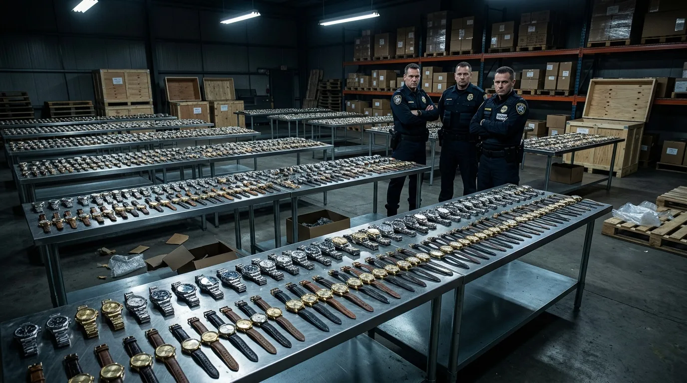 Montres contrefaites : 43 millions saisis à Louisville