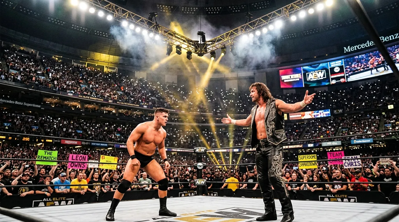 Ricky Saints affronter Seth Rollins au Superdome