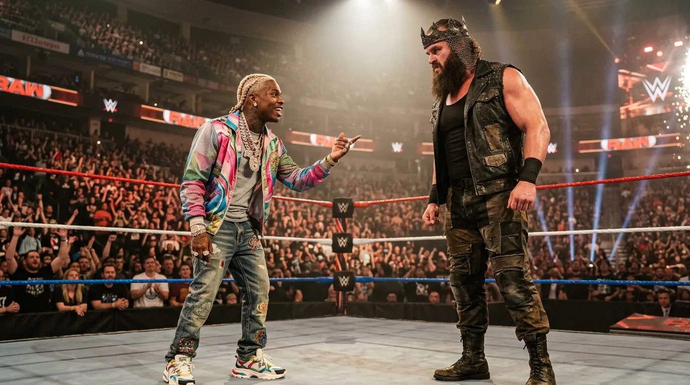 WWE rumeurs : Lil Yachty choque les fans face à Baron Corbin