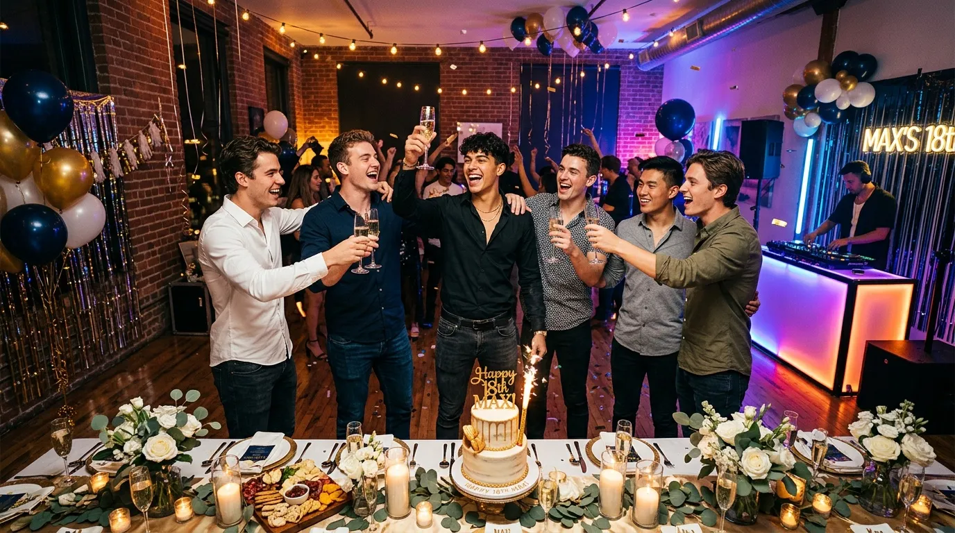 Idées et conseils pour organiser un anniversaire 18 ans garçon inoubliable