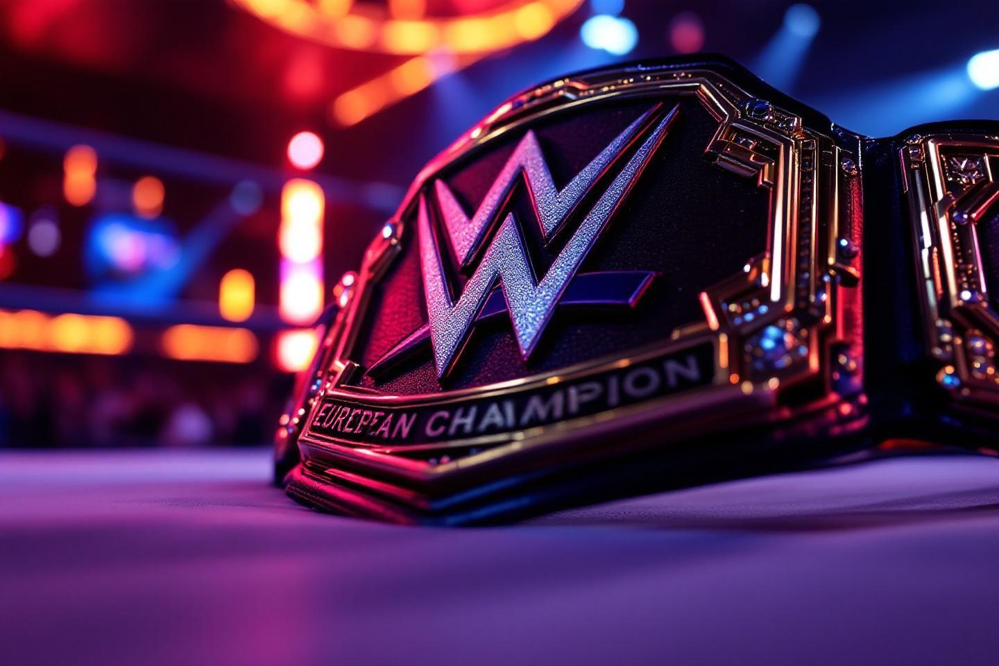 Ceinture de champion européen WWE réplique authentique pour catcheur et fan de catch