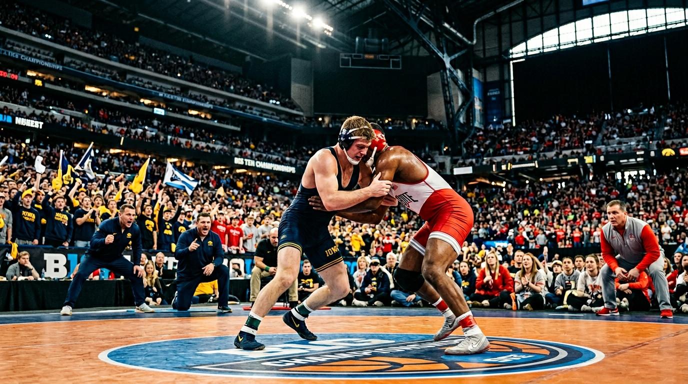 Championnat Big Ten de lutte : résultats jour 2, classements et qualifiés