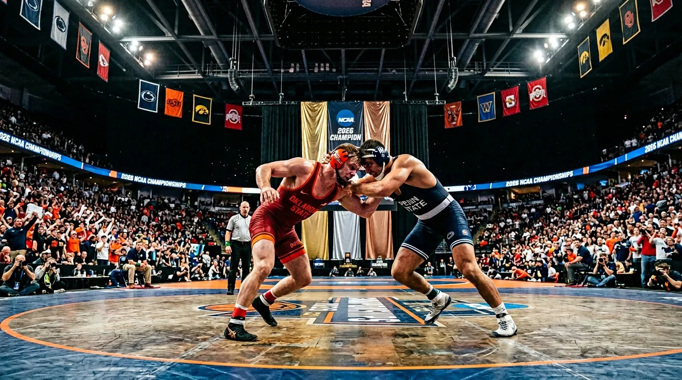 Championnats NCAA de lutte 2026 : résultats, champions et scores par équipe