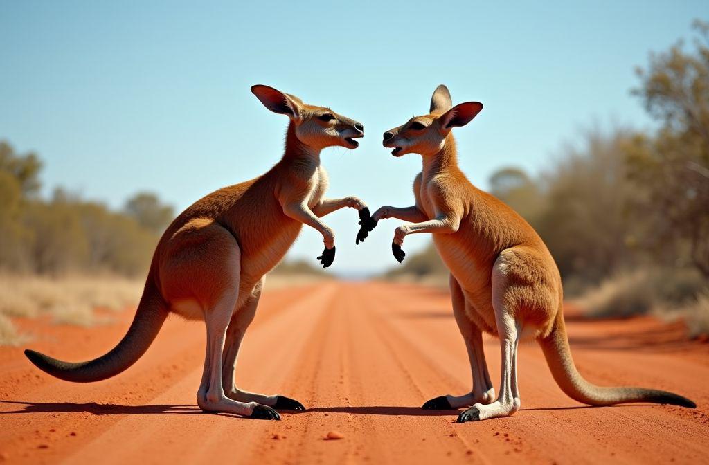 Combat de kangourou : boxe et affrontements spectaculaires