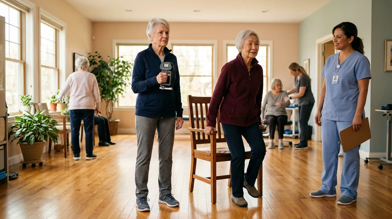Deux tests de force simples pour prédire la longévité chez les femmes âgées