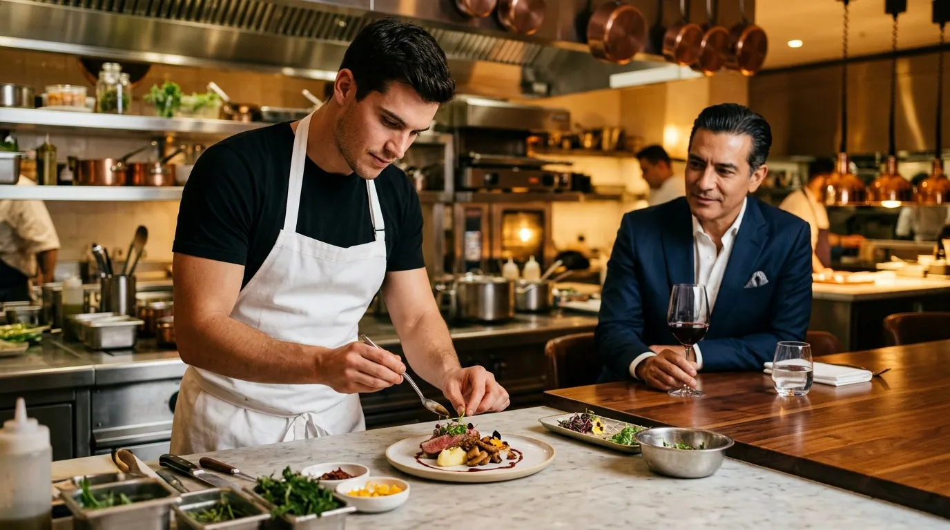 Le fils d'Arnold Schwarzenegger, Joe Baena, cuisine pour Luis Miguel avant ses débuts