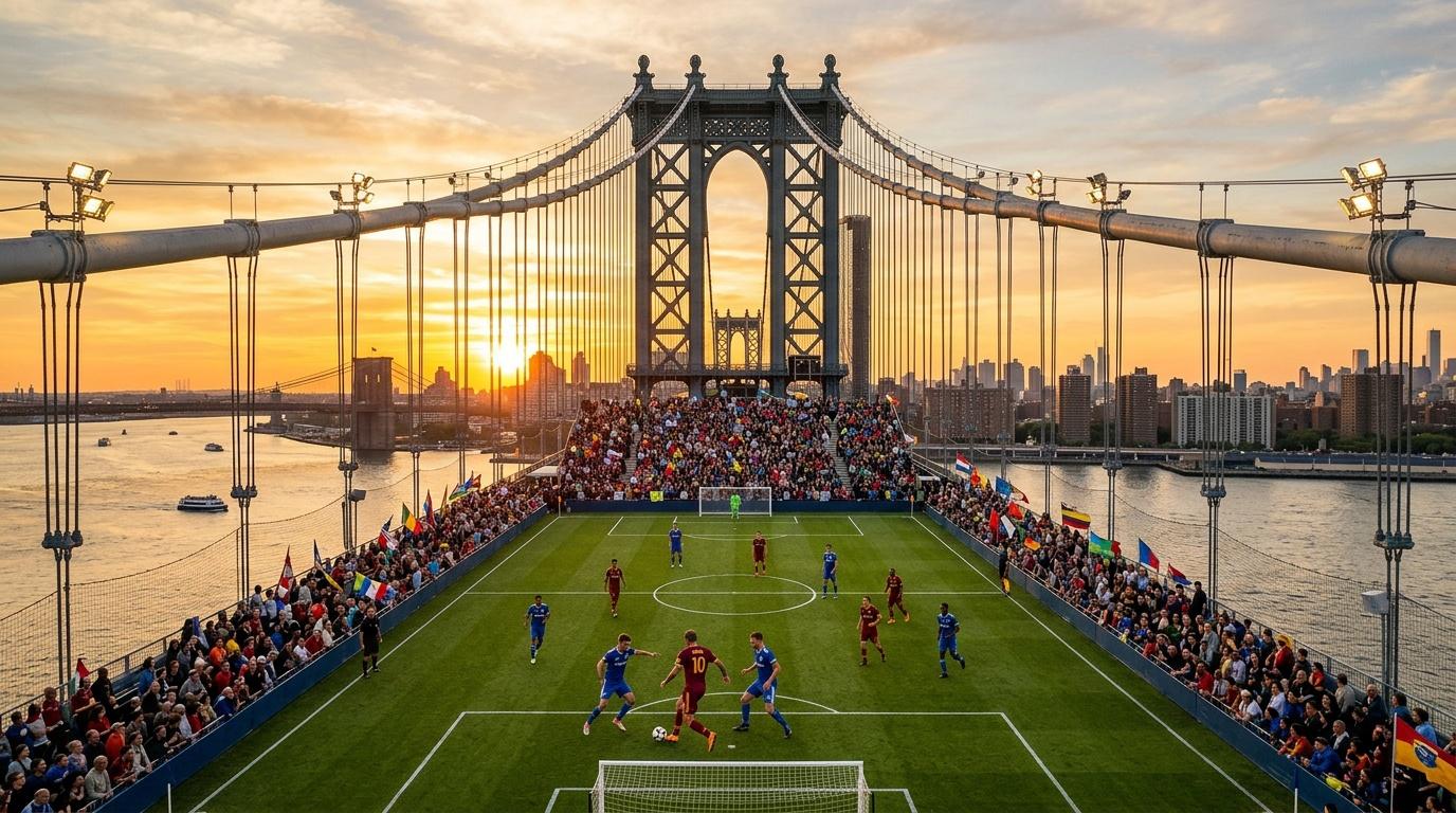 Le grand pont au football