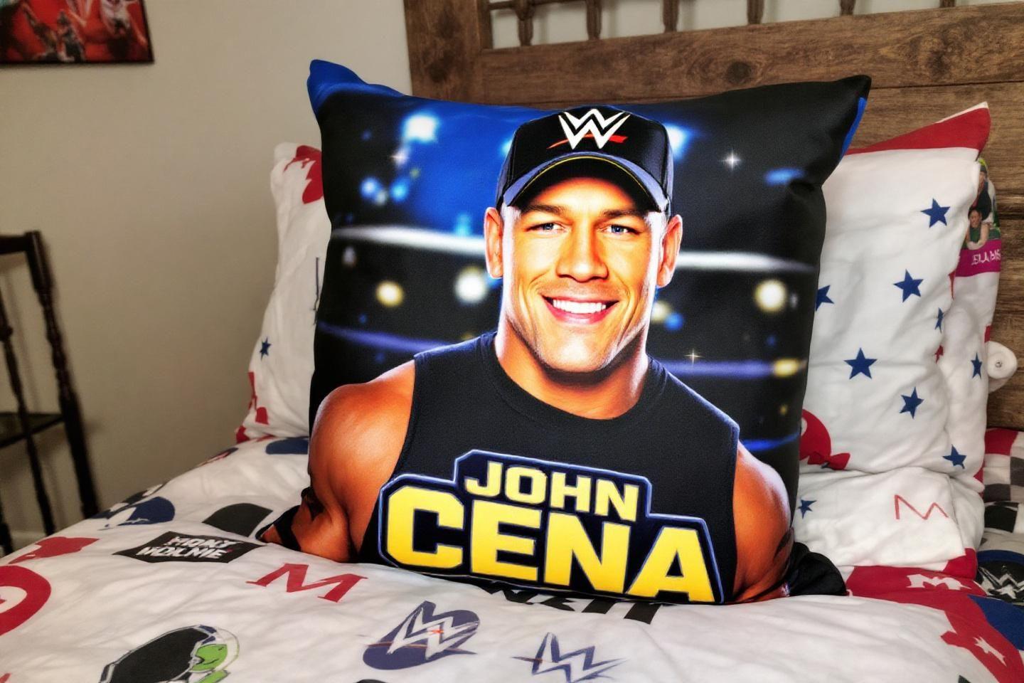 John Cena Royal Rumble WWE pillow big shots édition import