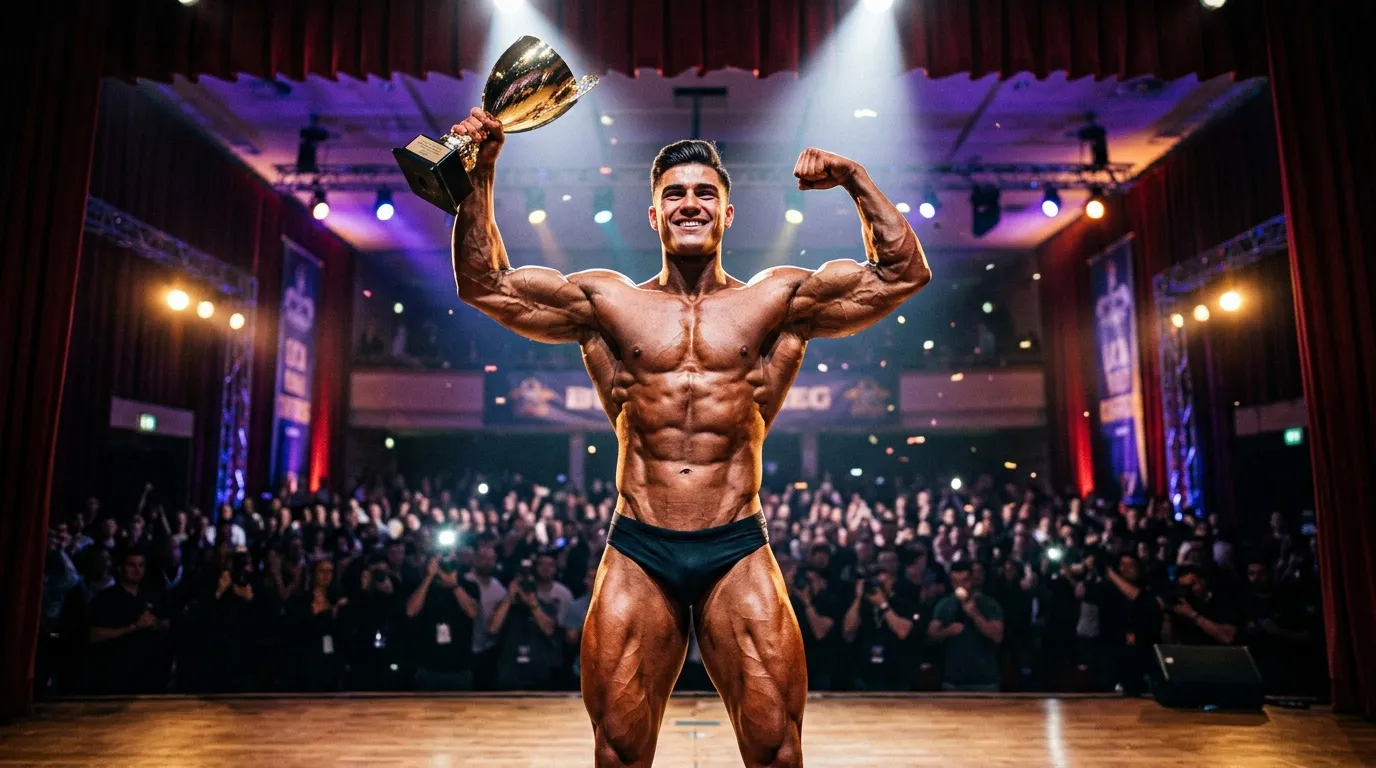 Joseph Baena, fils d'Arnold Schwarzenegger, remporte un concours de bodybuilding
