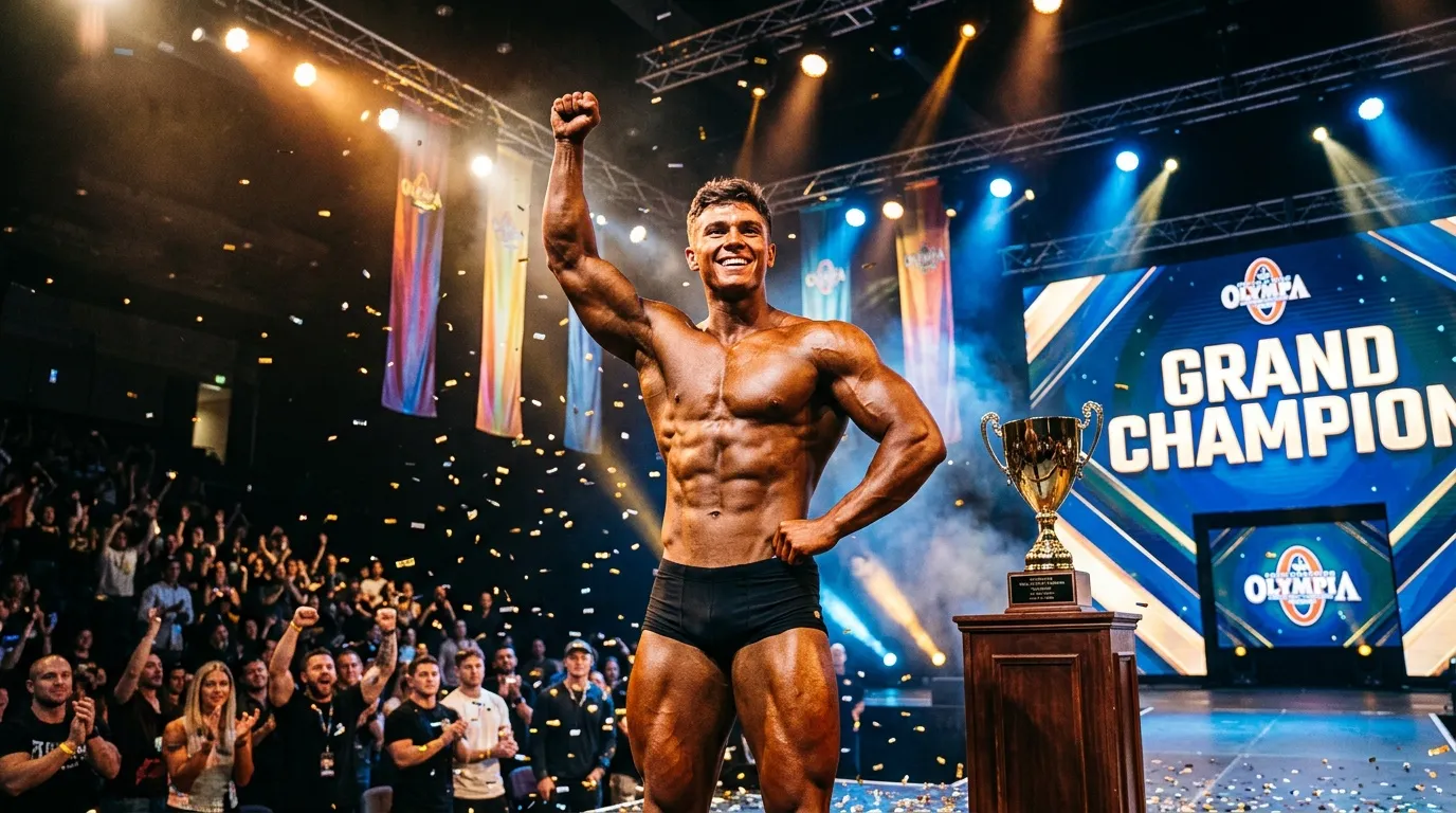 Joseph Baena, fils d'Arnold Schwarzenegger, remporte sa première compétition de bodybuilding