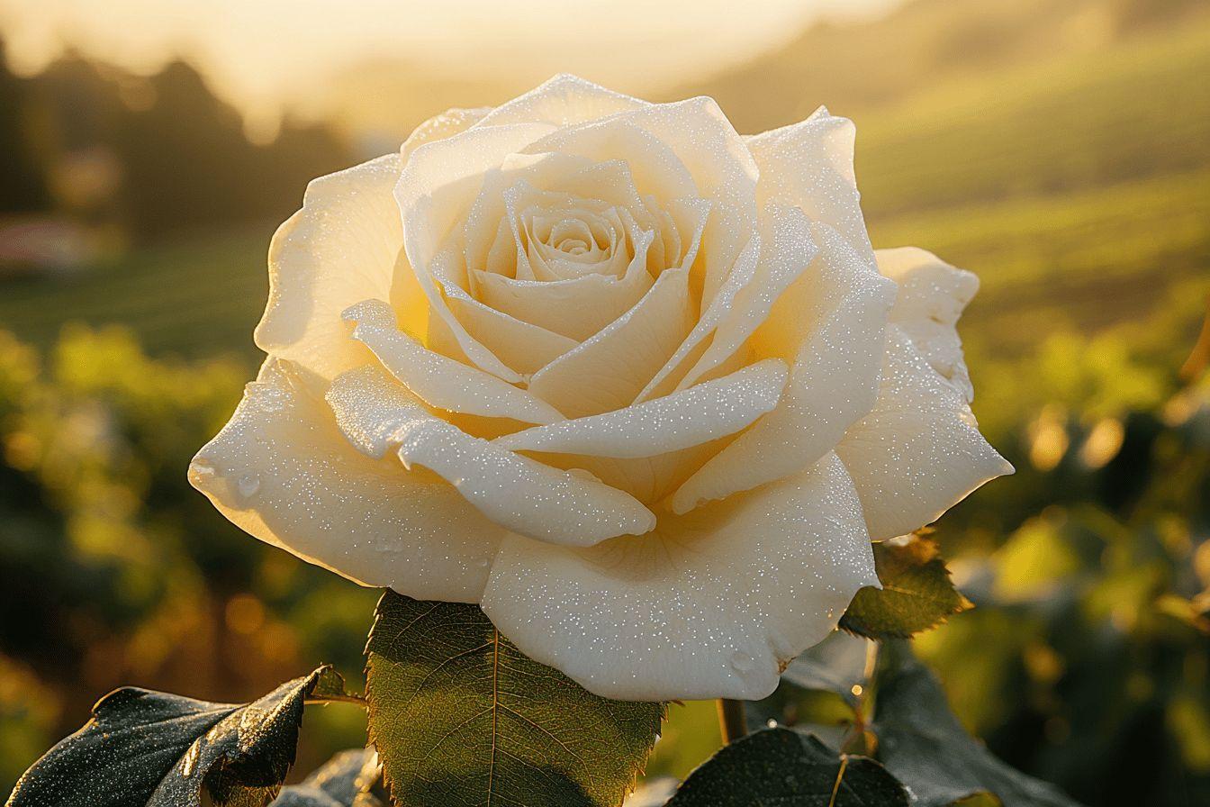 L'Ange blanc, le rosier mythique des vallées paradisiaques du vignoble