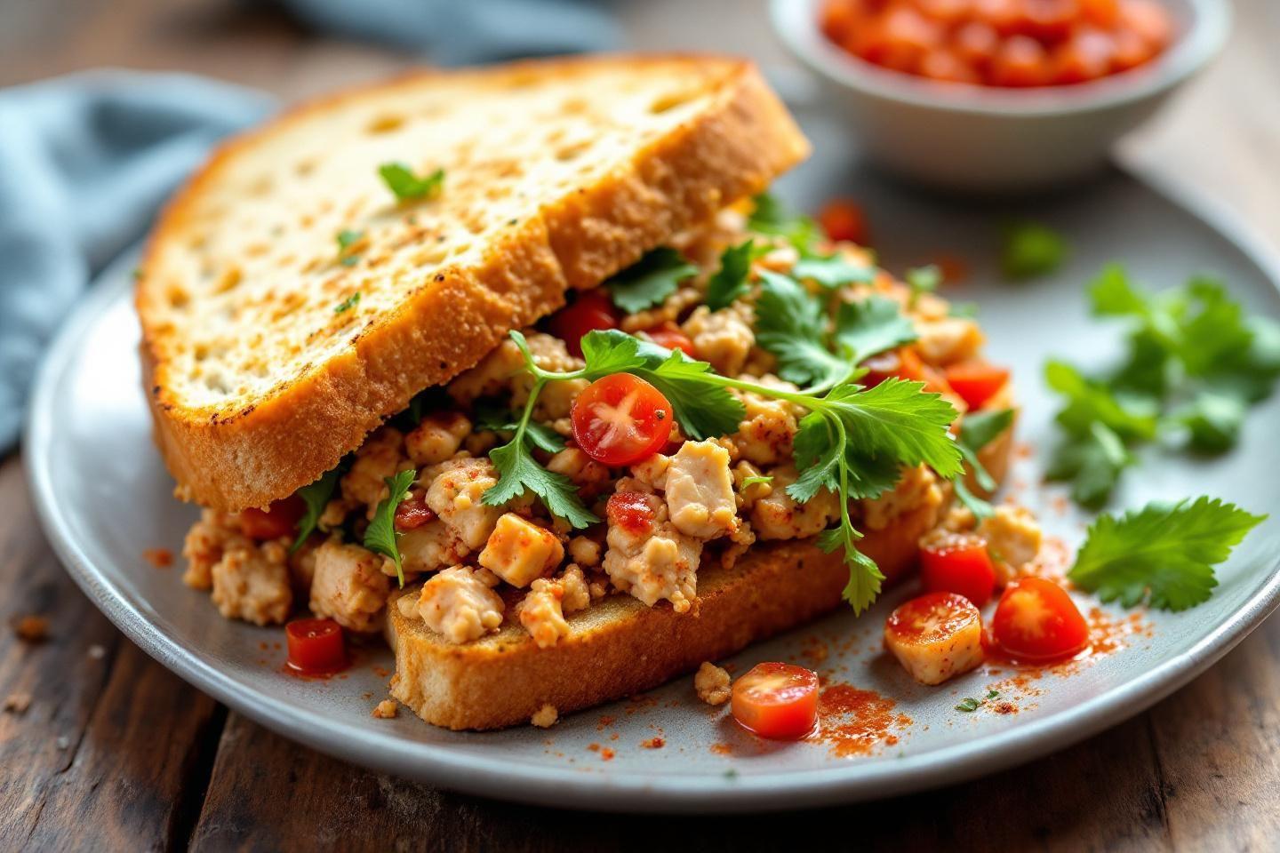 Recette sandwich tunisien au thon et harissa maison