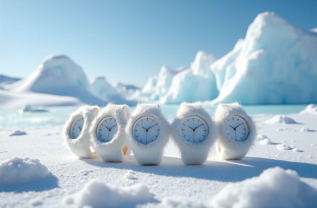 Six montres blanches polaires pour affronter le froid hivernal