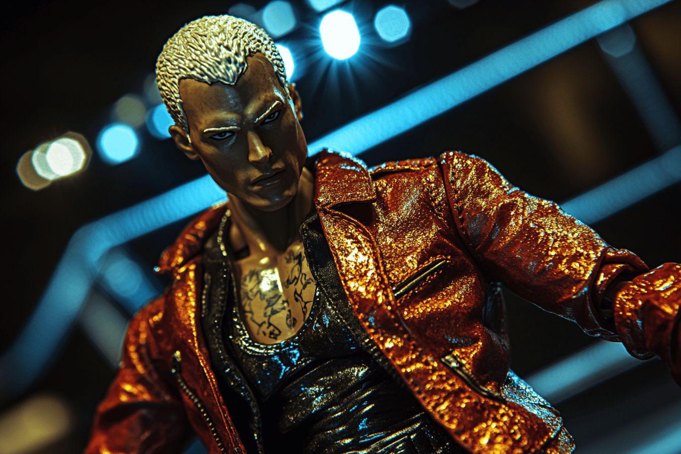 Stardust WWE : veste en cuir et figurine articulée du célèbre personnage