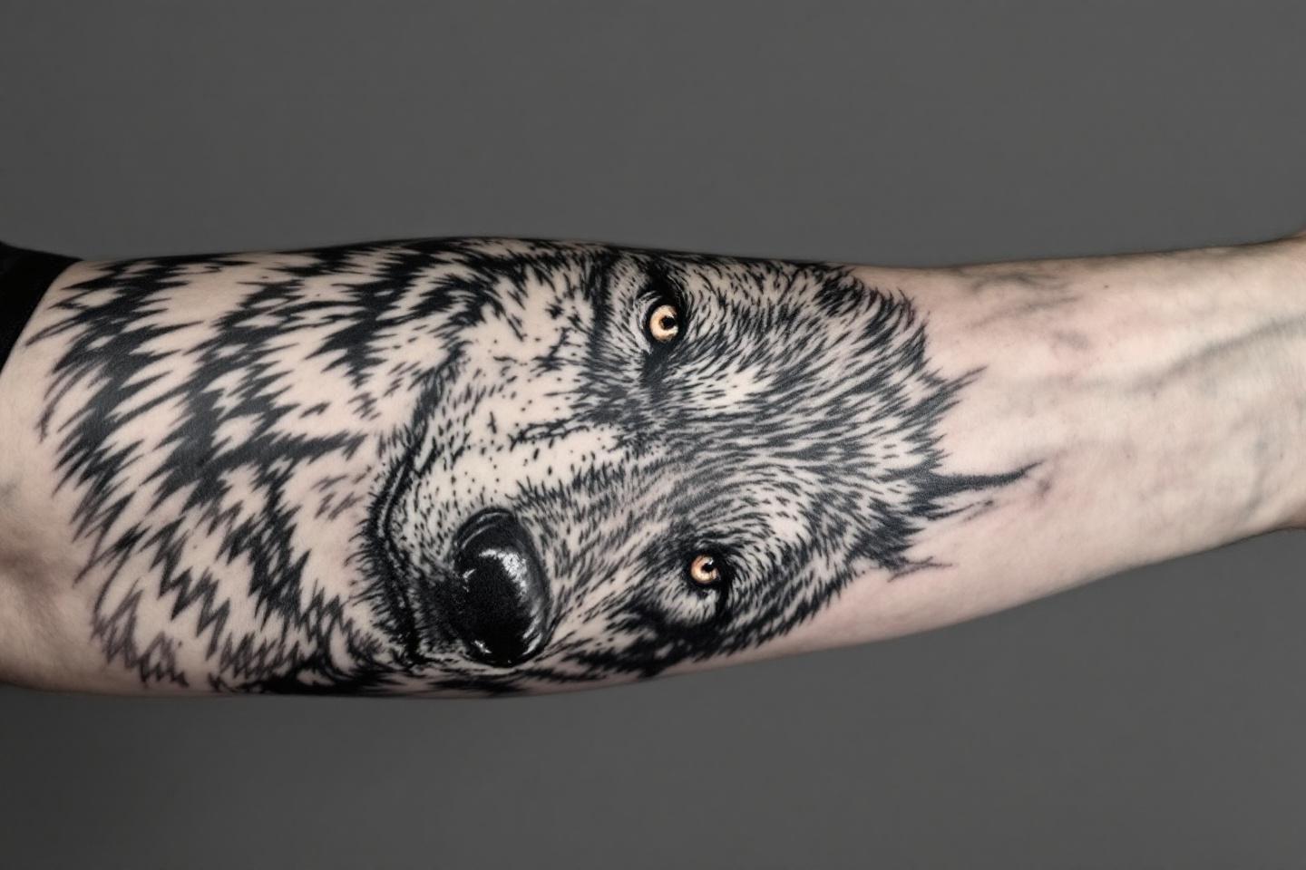 Tatouage loup homme : 100 idées et signification